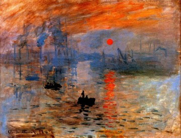 Claude Monet Painting - Impresión Amanecer Claude Monet